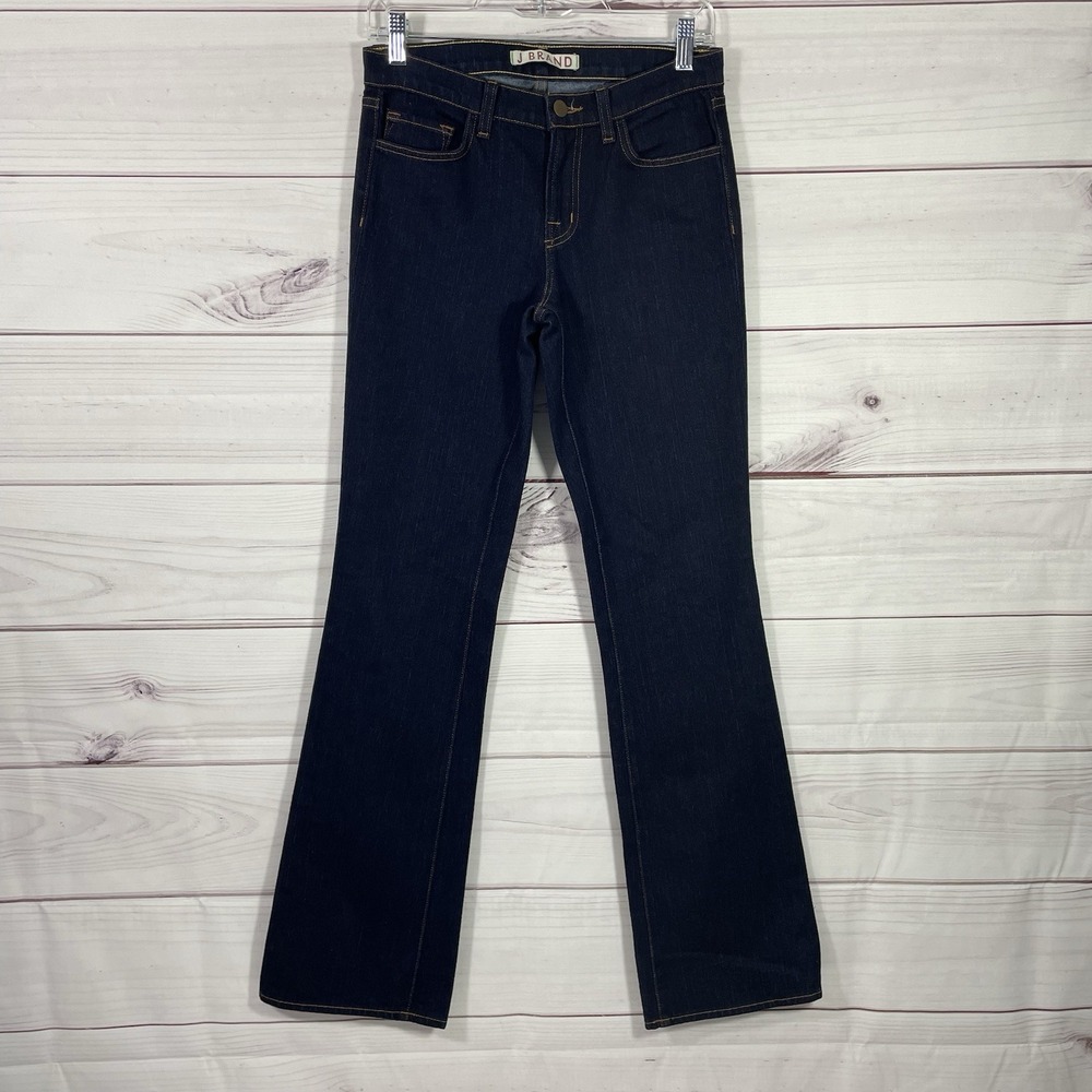 J. Brand Womens Jeans Straight Bootcut Size 26 Blue Pockets.